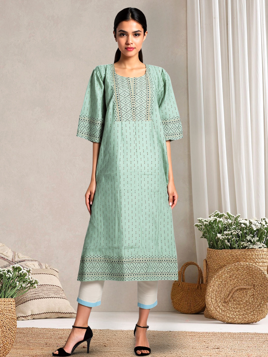 Picture of The Effortless Classic Printed Kurta